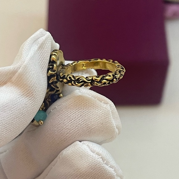 Gucci Lion Head textured ring - Picture 3 of 8